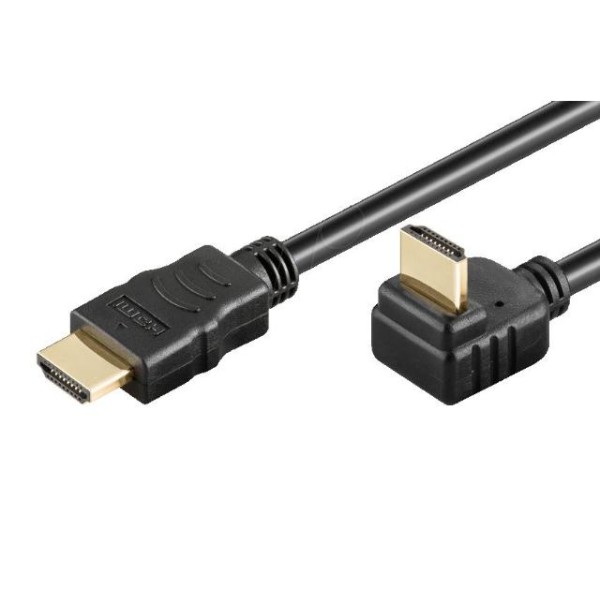 Καλώδιο HDMI (Μ) 19pin 1,4V-1.5Μ - Με γωνιά