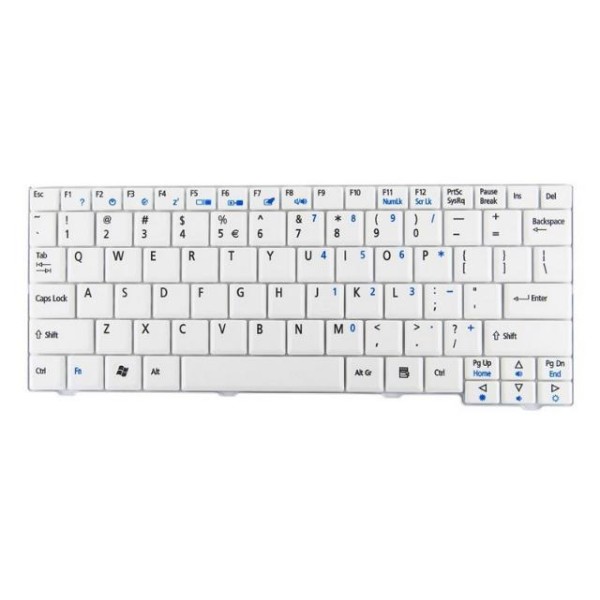 Πληκτρολόγιο για Laptop Acer A110, A150, Λευκό