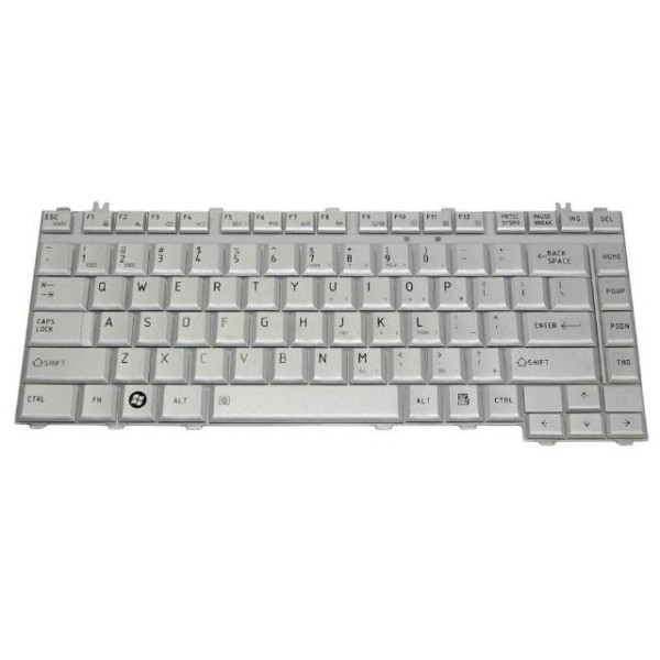 Πληκτρολόγιο για Laptop Toshiba Satellite A200 A205 A210 Series US Ασημί