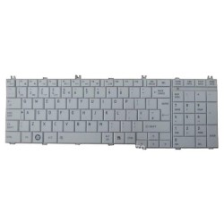Πληκτρολόγιο για Laptop Toshiba Satellite Pro C650 C660 L650 C655 L670 US Άσπρο