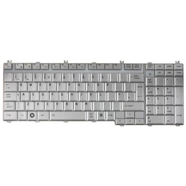 Πληκτρολόγιο για Laptop Toshiba Satellite C660 C655 L655 L750 L770 US Άσπρο