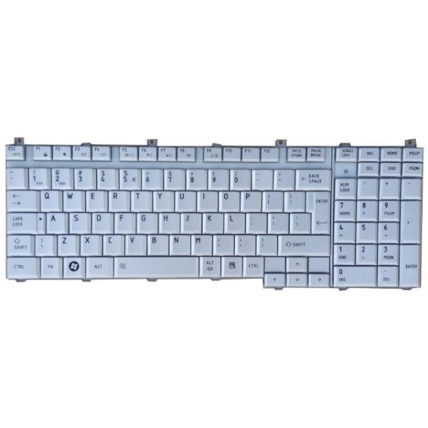 Πληκτρολόγιο για Laptop Toshiba SATELLITE L350, SATELLITE L350D Series US Άσπρο