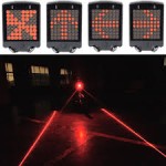 Πίσω φως ποδηλάτου με ένδειξη στροφής laser