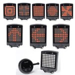 Πίσω φως ποδηλάτου με ένδειξη στροφής laser