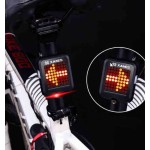 Πίσω φως ποδηλάτου (επαναφορτ.) με αυτόματη ένδειξη στροφής ανάλογα την κλήση του ποδηλ. + laser