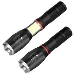 Ισχυρός φακός L2/COB T6 με 8000Lm και κεφαλή που ζουμάρει - Μαγνητικός