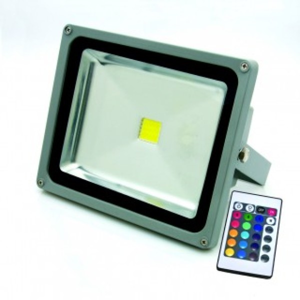 LED 30W ΠΡΟΒΟΛΕΑΣ RGB ΜΕ ΤΗΛΕΚΟΤΡΟΛ IP65