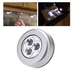 Led φως Μίνι αυτοκόλλητο φωτάκι με 3 LED - Ψυχρό φως