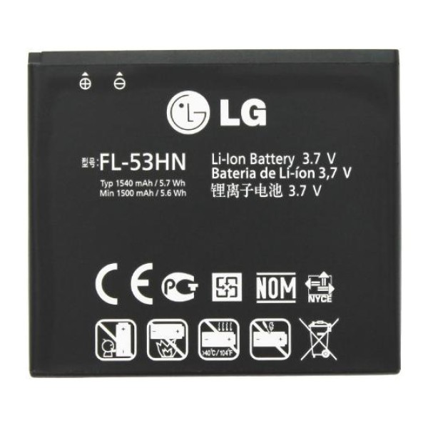 Μπαταρία για LG Original Μπαταρία FL-53HN, για P990, 3.7V, 1500mAh