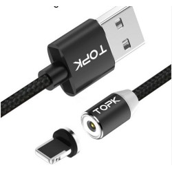 Καλώδιο Φόρτισης Μαγνητικό για iPhone X 8 8plus 7 7plus 6s plus 5s iPad Air/mini φωτιζόμενο.