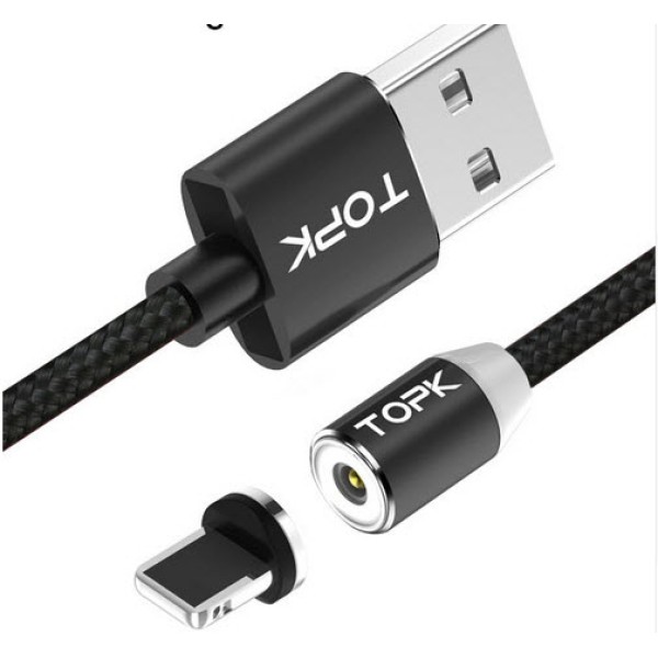 Καλώδιο Φόρτισης Μαγνητικό για iPhone X 8 8plus 7 7plus 6s plus 5s iPad Air/mini φωτιζόμενο.