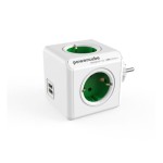 Πολύμπριζο PowerCube (4 θέσεων) + διπλός φορτιστής κινητού USB
