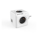 Πολύμπριζο PowerCube (4 θέσεων) + διπλός φορτιστής κινητού USB