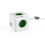 Πολύμπριζο με καλώδιο 1,5 μέτρου PowerCube (4 θέσεων) + διπλός φορτιστής κινητού USB Πολύμπριζο με καλώδιο 1,5 μέτρου PowerCube (4 θέσεων) + διπλός φορτιστής κινητού USB