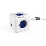 Πολύμπριζο με καλώδιο 1,5 μέτρου PowerCube (4 θέσεων) + διπλός φορτιστής κινητού USB Πολύμπριζο με καλώδιο 1,5 μέτρου PowerCube (4 θέσεων) + διπλός φορτιστής κινητού USB
