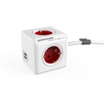 Πολύμπριζο με καλώδιο 1,5 μέτρου PowerCube (4 θέσεων) + διπλός φορτιστής κινητού USB Πολύμπριζο με καλώδιο 1,5 μέτρου PowerCube (4 θέσεων) + διπλός φορτιστής κινητού USB