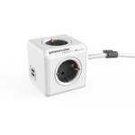 Πολύμπριζο με καλώδιο 1,5 μέτρου PowerCube (4 θέσεων) + διπλός φορτιστής κινητού USB Πολύμπριζο με καλώδιο 1,5 μέτρου PowerCube (4 θέσεων) + διπλός φορτιστής κινητού USB