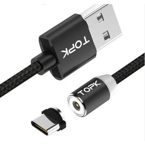 Καλώδιο Φόρτισης Μαγνητικό Type C φωτιζόμενο.