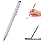 Γραφίδα στυλό με πενάκι για οθόνες αφής - Μαύρο - Ασημένιο