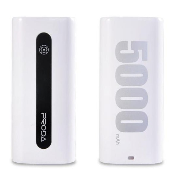 Power Bank Remax 5000mAh White PRODA E5 Power Bank Remax 5000mAh White PRODA E5