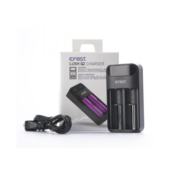 Φορτιστής επαναφορτιζόμενων μπαταριών Lush Q2 Φορτιστής Efest