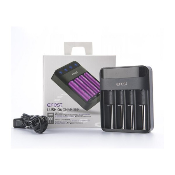 Φορτιστής επαναφορτιζόμενων μπαταριών Lush Q4 Efest